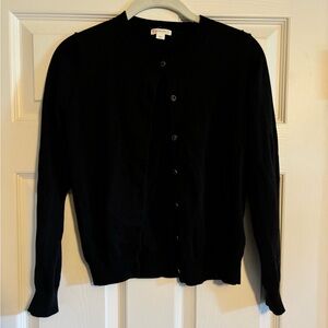 J Crew Crewcuts Girls Black Cardigan Sweater